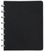 A5 Pur Jet Leather Meeting Book with Cream Meeting Log Pages with 5x5 Squared Notes Area